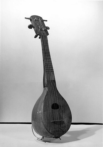 Mandolin, Gourd, wood, copper, American