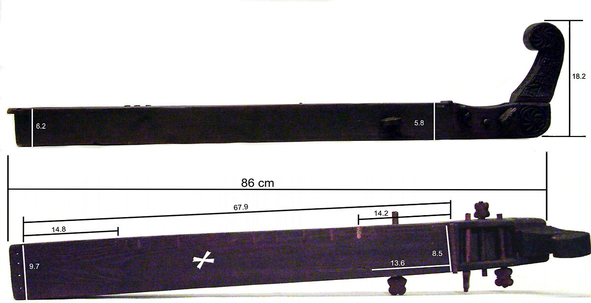 Langeleik, Wood, probably Norwegian