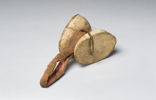 Damaru, Bone, fabric, vellum, wax, Tibetan