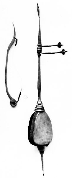 Rebab, Wood, vellum, velvet, horn, horsehair, Indonesian (Sundanese)