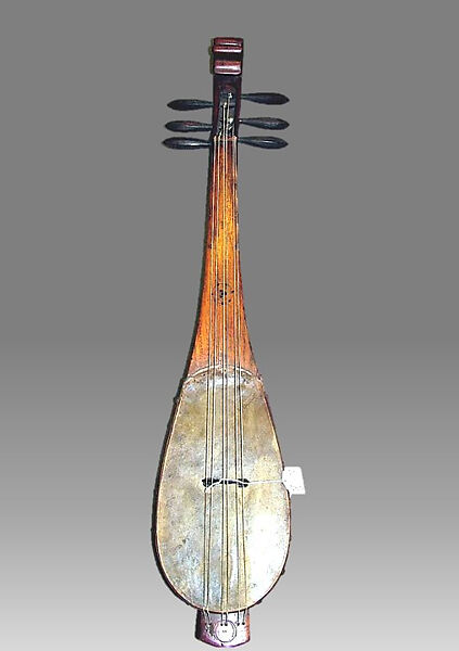 Gambus, Wood, vellum, strings, possibly Malaysian