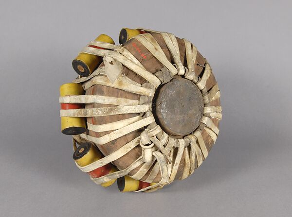 Tabla, wood, black paste, hide, Indian