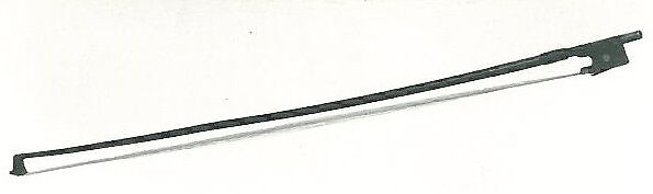 Violin Bow, Dominique Peccatte (French, Mirecourt 1810–1874 Paris), Pernambuco, ivory, ebony, mother of pearl, silver, horsehair, French 