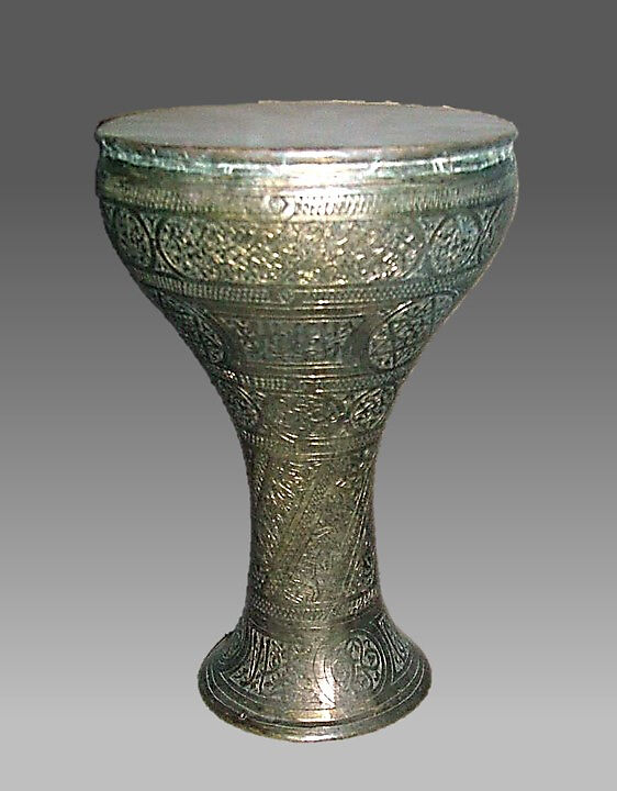 Darabukka, Brass, membrane, possibly Algerian