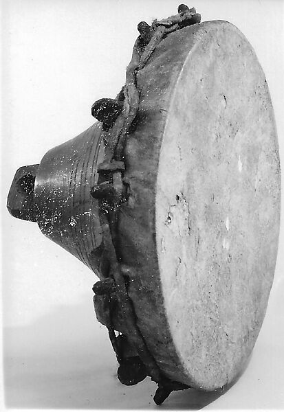Baz (falconry drum), metal, hide, Turkish 