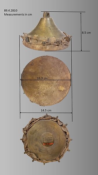 Baz (falconry drum), metal, hide, Turkish