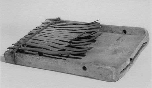 Sanze or mbira, Wood, metal, Zambian or Zimbabwean 