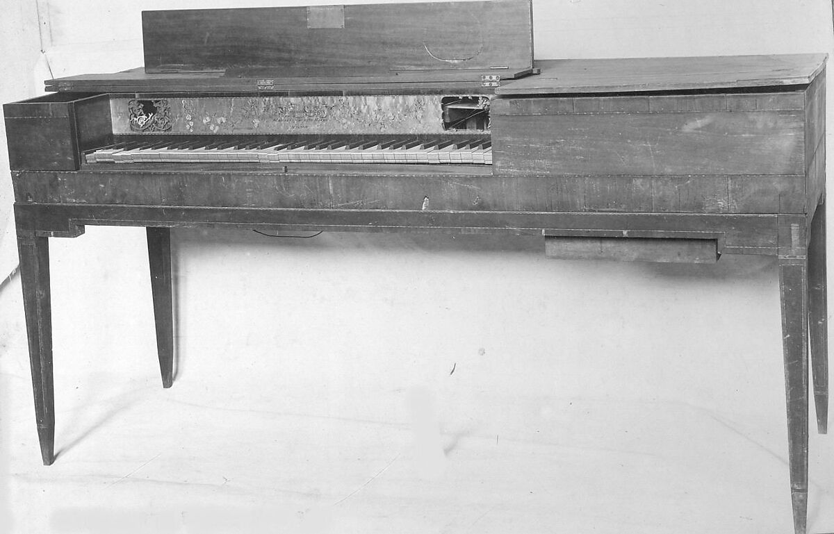 Square Piano, Benjamin Crehore (American, Milton, Massachusetts 1765–1831 Milton, Massachusetts), Mahogany, rosewood, pine, maple, iron, brass, ivory, ebony, various materials., North American, Massachusetts 