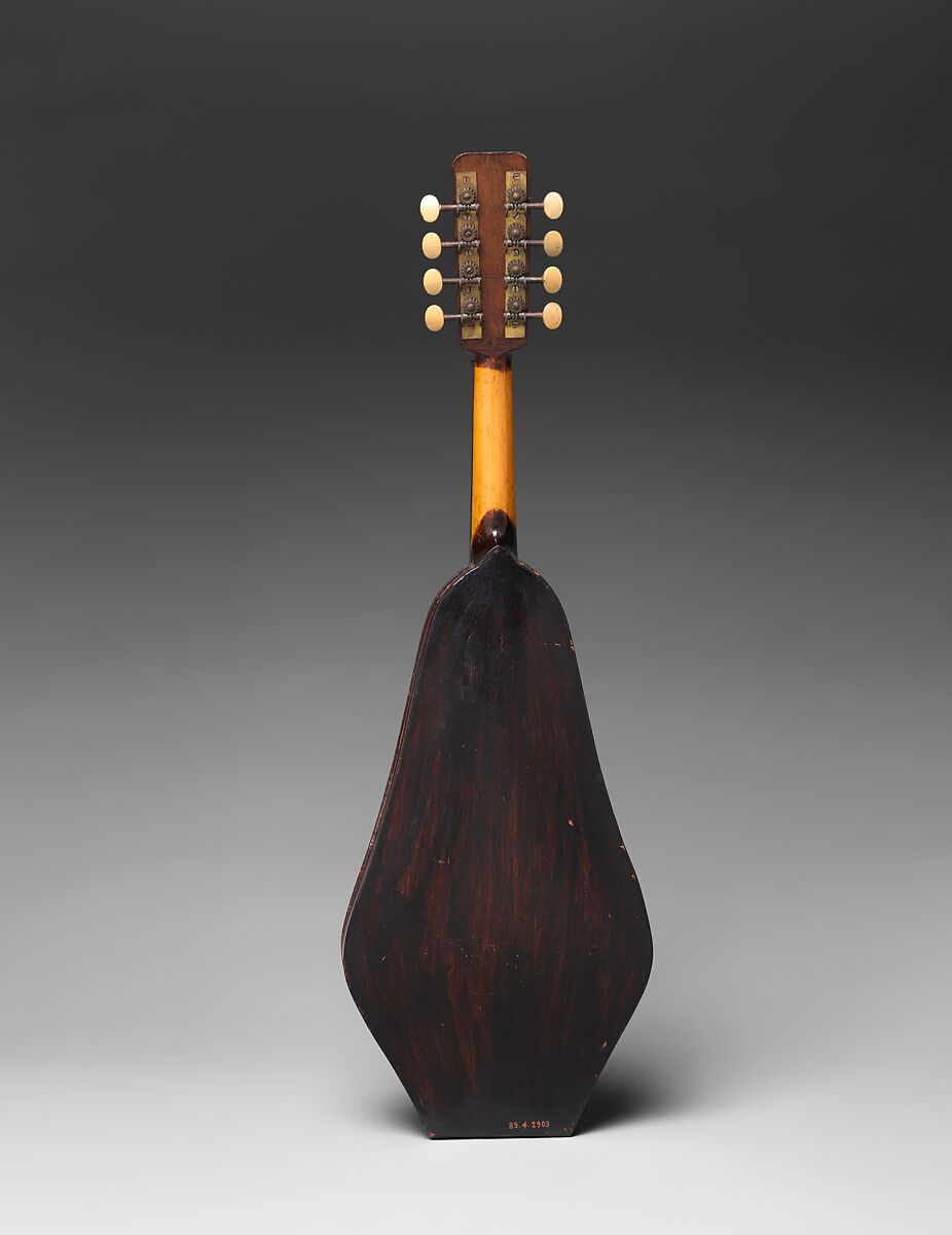 Bowed Mandolin, Joseph Collingwood (American, Pittsburgh, Pennsylvania 1853–1928 Ottumwa, Iowa), Wood, North American, Wisconsin