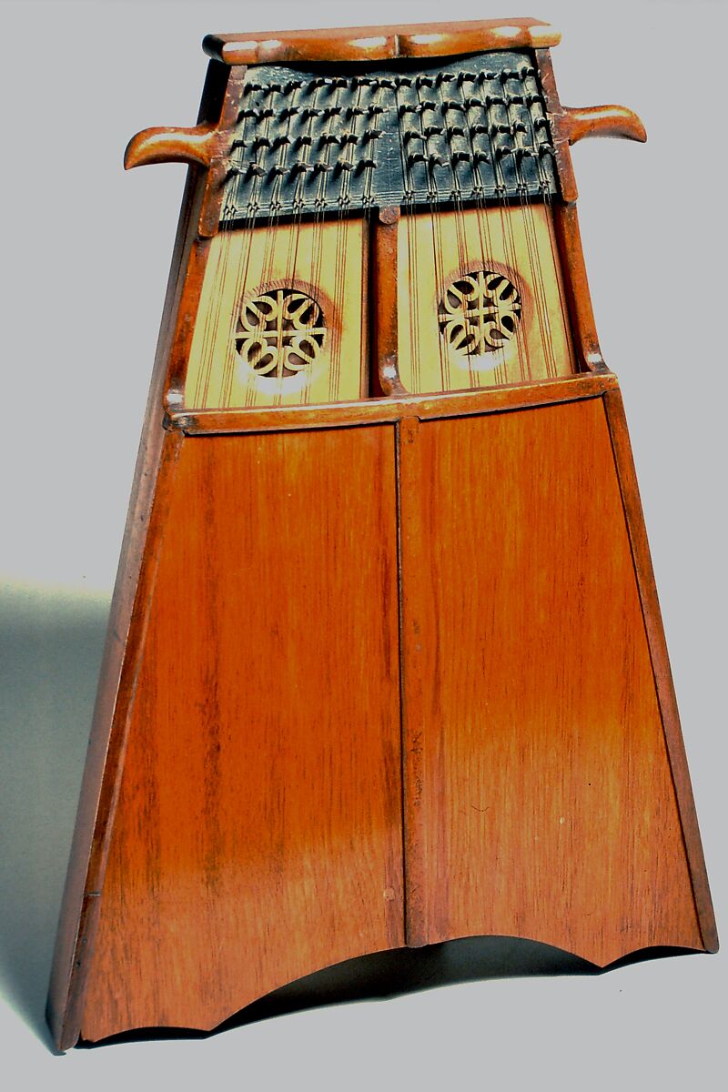 Bell Harp, John Simcock?, Mahogany, iron, British