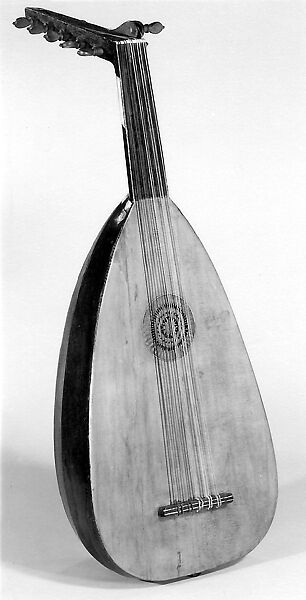 Lute, Wood, ivory, European 