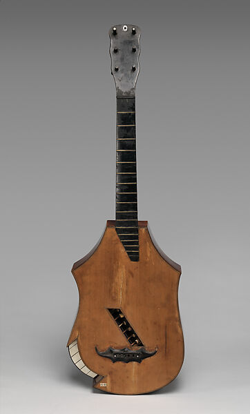 Keyed Guitar (Tastengitarre), Matteo (Mathias) Sprenger  German, Ebony, metal, strings, varnish,, German