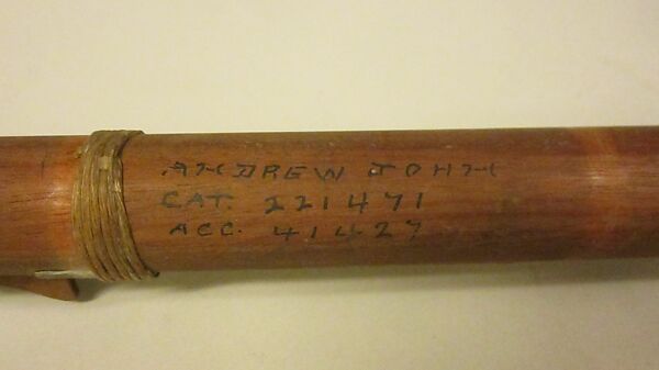 Yé ōtawásthaˀ (copy), Wood, metal, hide, Native American (Seneca)