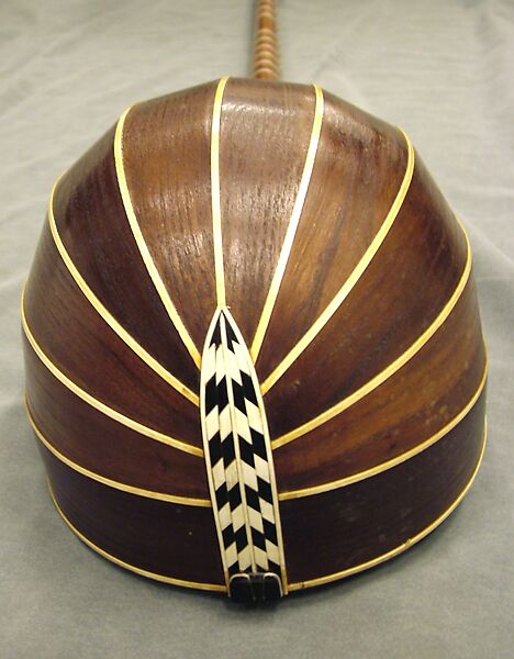 Dotar, Ustad Osman Zufarov, Mulberry, mother-of-pearl, silk, nylon, plastic, Uzbek