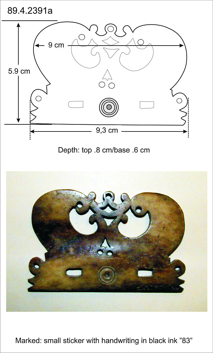 Viol Bridge and Tail-Piece, Ivory, Italian