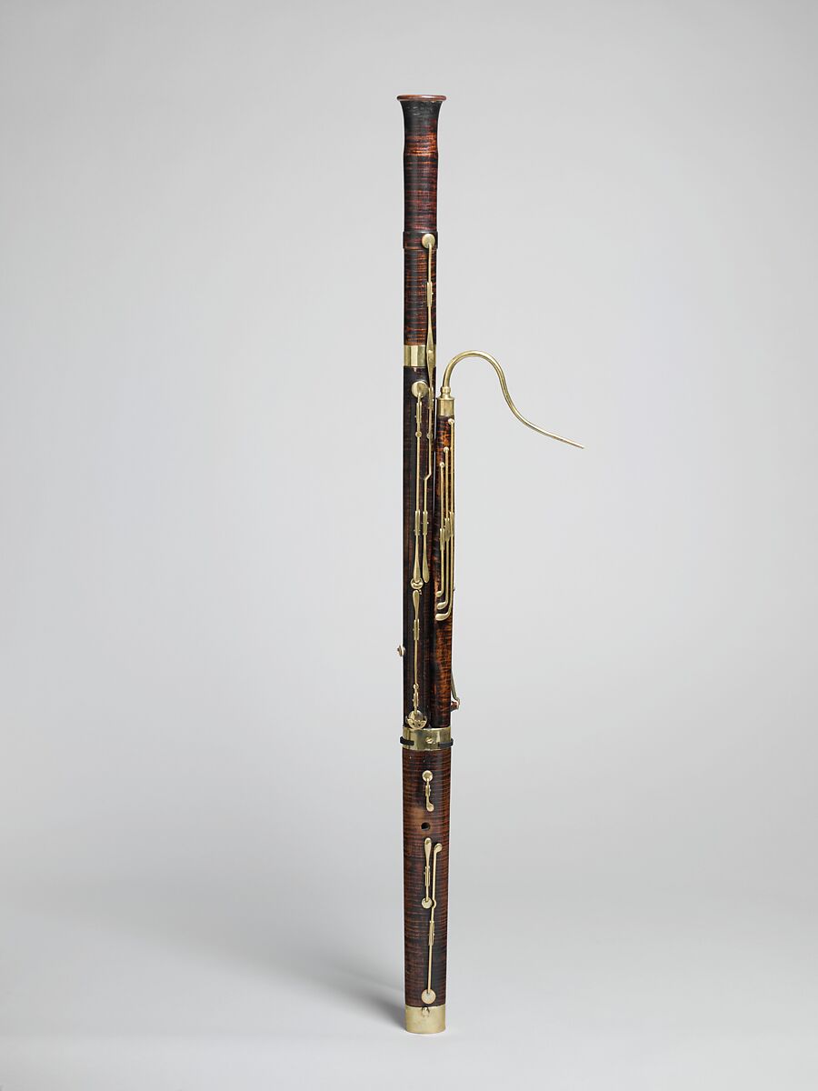 Bassoon, Carl August Schaufler (German, Stuttgart 1792–1877 Stuttgart), Maple, brass, German 