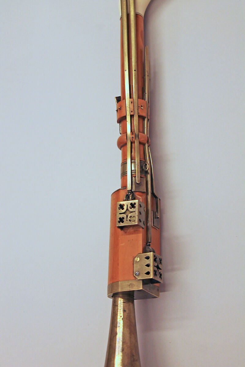 Basset Horn in F, Johann Gottlieb Freyer (German, Potsdam ca. 1764–1808 Potsdam), Boxwood, ivory, brass, German