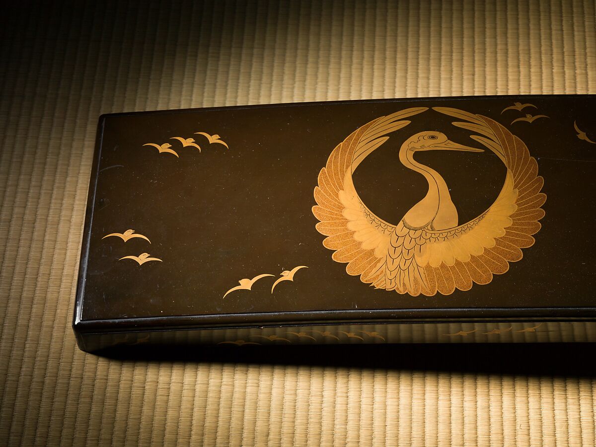 Koto (箏), Metalwork by Goto Teijo, 9th generation Goto master, Japan (1603–1673), Various woods, ivory and tortoiseshell inlays, gold and silver inlays, metalwork, cloth, laquer, paper,, Japanese