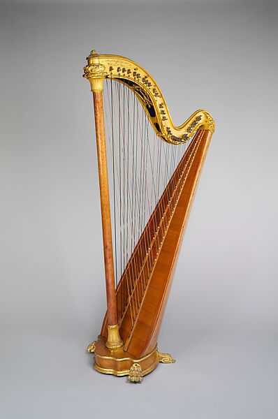Chromatic Harp, Pleyel, Wolff, Lyon &amp; Cie., Wood, metal, French 