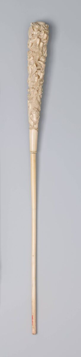 Baton, Carved ivory, probably French 