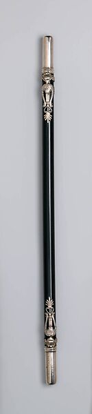 Baton, Tiffany &amp; Co. (1837–present), Ebony, silver, American 