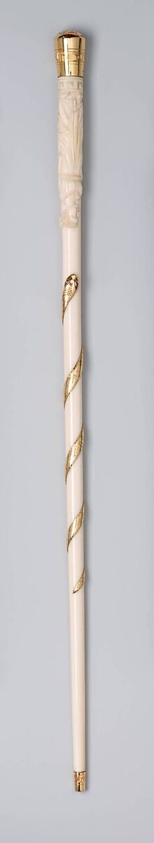 Baton, Koehler and Son, Ivory, gold, ruby, British 