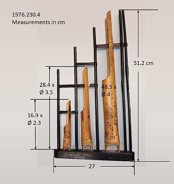 Angklung, Bamboo, wood, thread, Thai