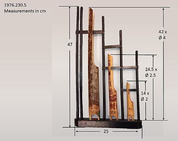 Angklung, Bamboo, wood, thread, Thai