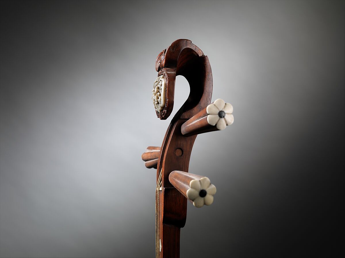 Sanxian (三弦 ), rosewood, mother-of-pearl, snake skin, ivory, Chinese