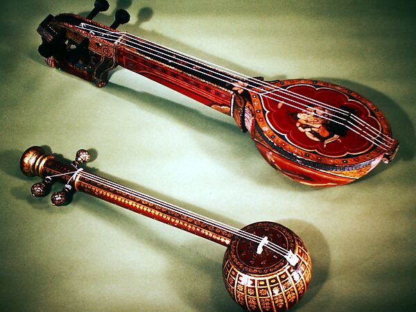 "Persian" Sitar, Gourd, wood, Indian
