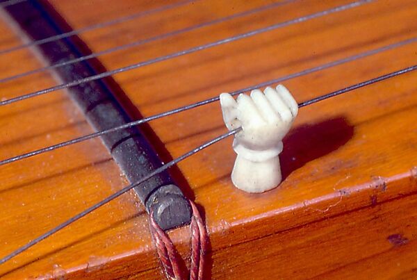 Sitar, ostrish egg, wood, ivory, wire, Indian