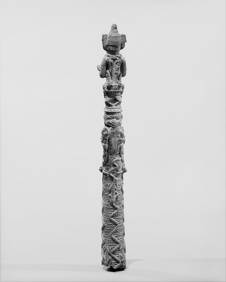 Oko (side-blown horn), Bronze, Benin culture