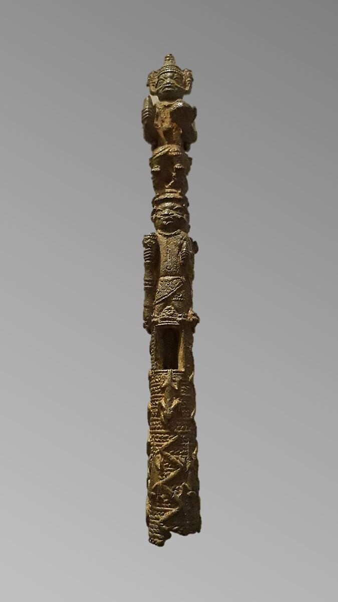 Oko (side-blown horn), Bronze, Benin culture