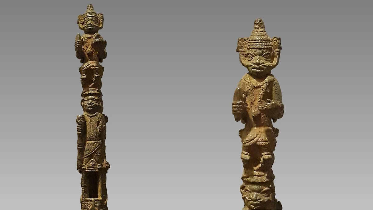 Oko (side-blown horn), Bronze, Benin culture