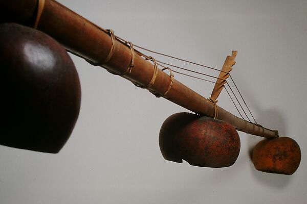 Mvet, Gourd, strings, fiber, Fang people