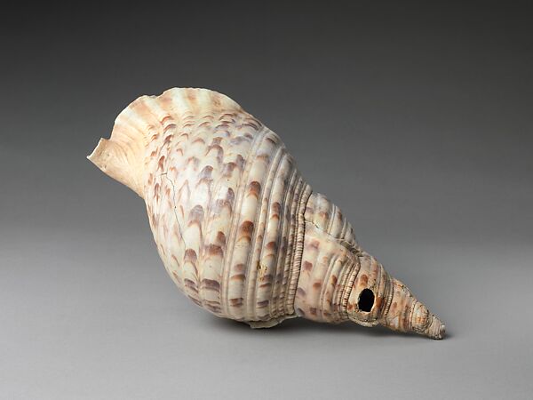 Tambuyuk (Conch Shell Trumpet), Shell (triton tritonis), Philippines (Negrito?) 