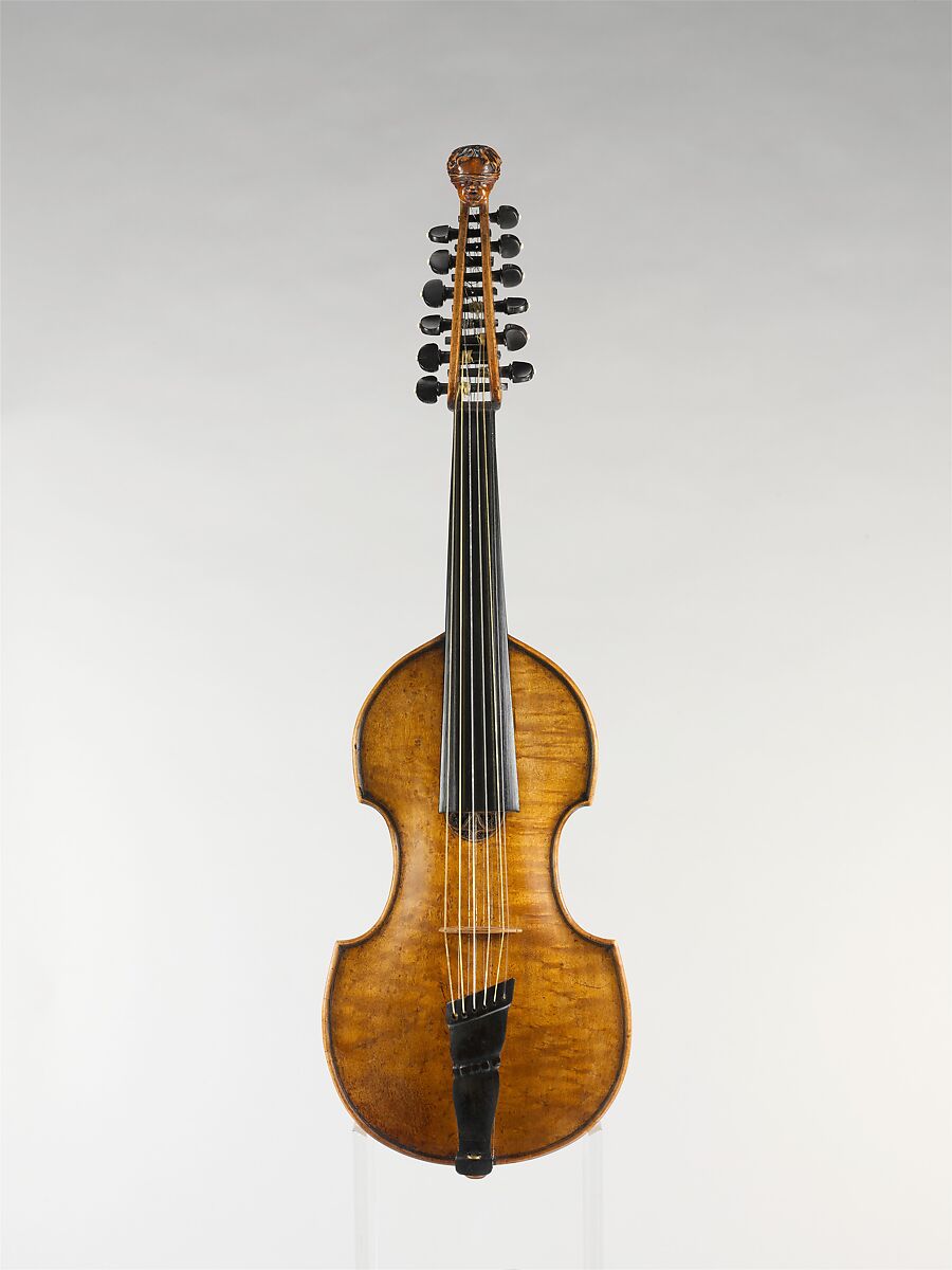Mute Viola d'Amore, Daniel Achatius Stadlmann (Austrian, 1690–1744), Wood, Austrian 