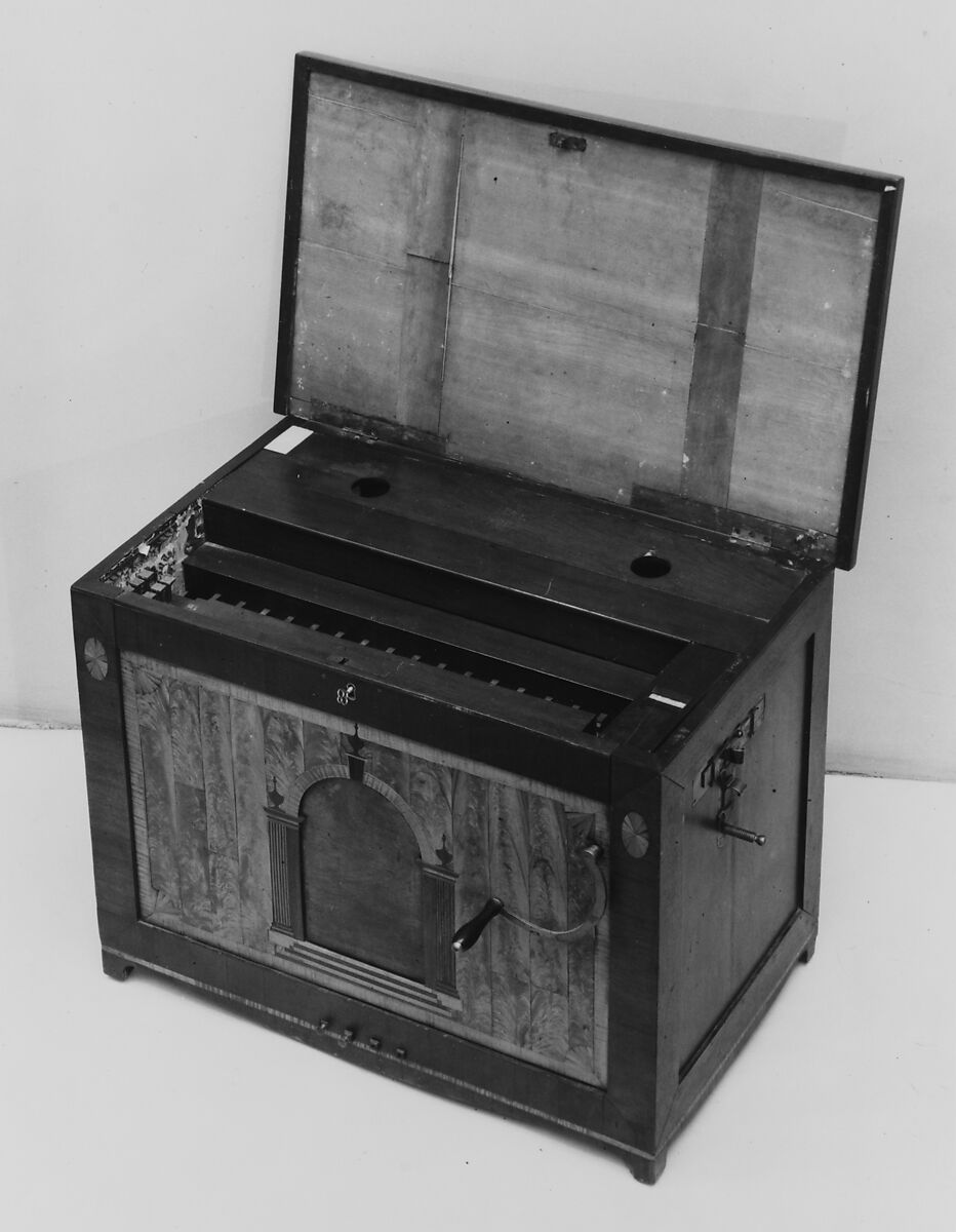 Barrel Organ, Wood, various materials, American