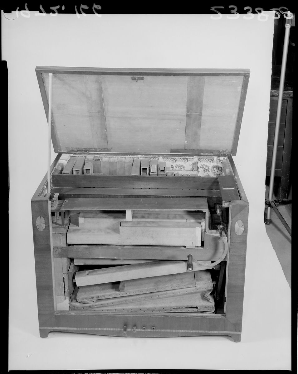 Barrel Organ, Wood, various materials, American