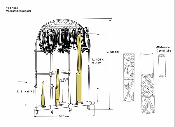 Angklung, Wood, bamboo, plant fiber, Javanese