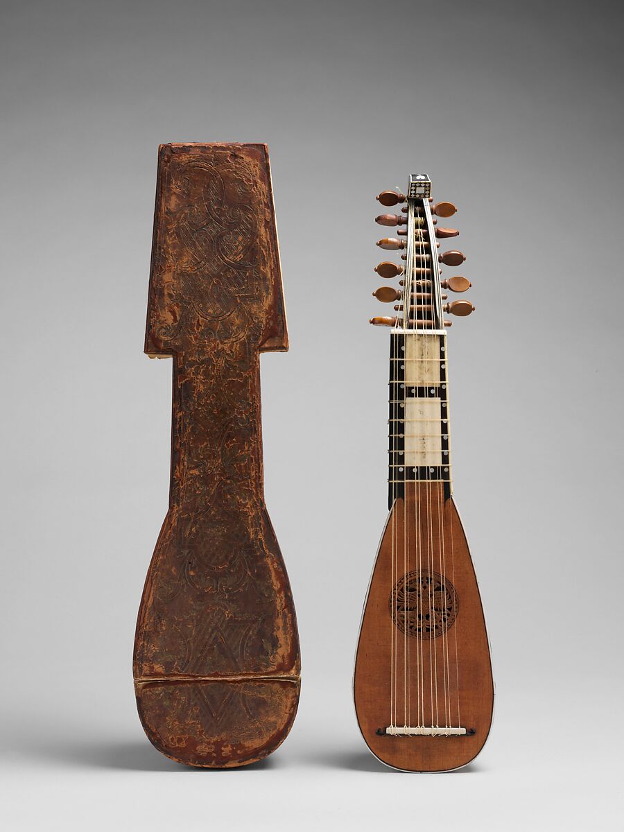 Mandolino, Spruce, ebony, ivory, mother-of-pearl, Italian