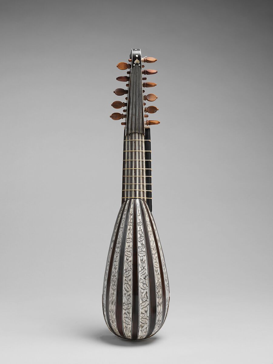 Mandolino, Spruce, ebony, ivory, mother-of-pearl, Italian