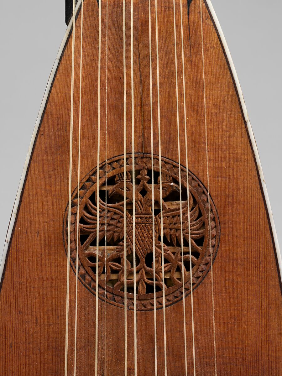 Mandolino, Spruce, ebony, ivory, mother-of-pearl, Italian