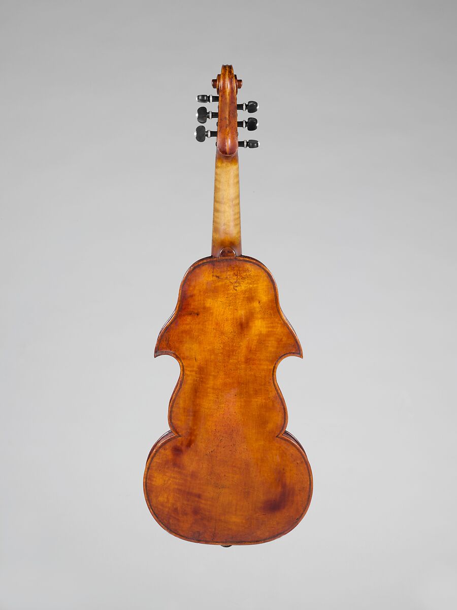 Viola d'Amore, Giovanni Grancino (Italian, Milan 1637–1709 Milan), Spruce, maple, ebony, bone, iron, Italian