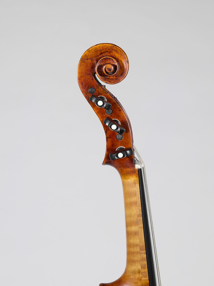 Viola d'Amore, Giovanni Grancino (Italian, Milan 1637–1709 Milan), Spruce, maple, ebony, bone, iron, Italian