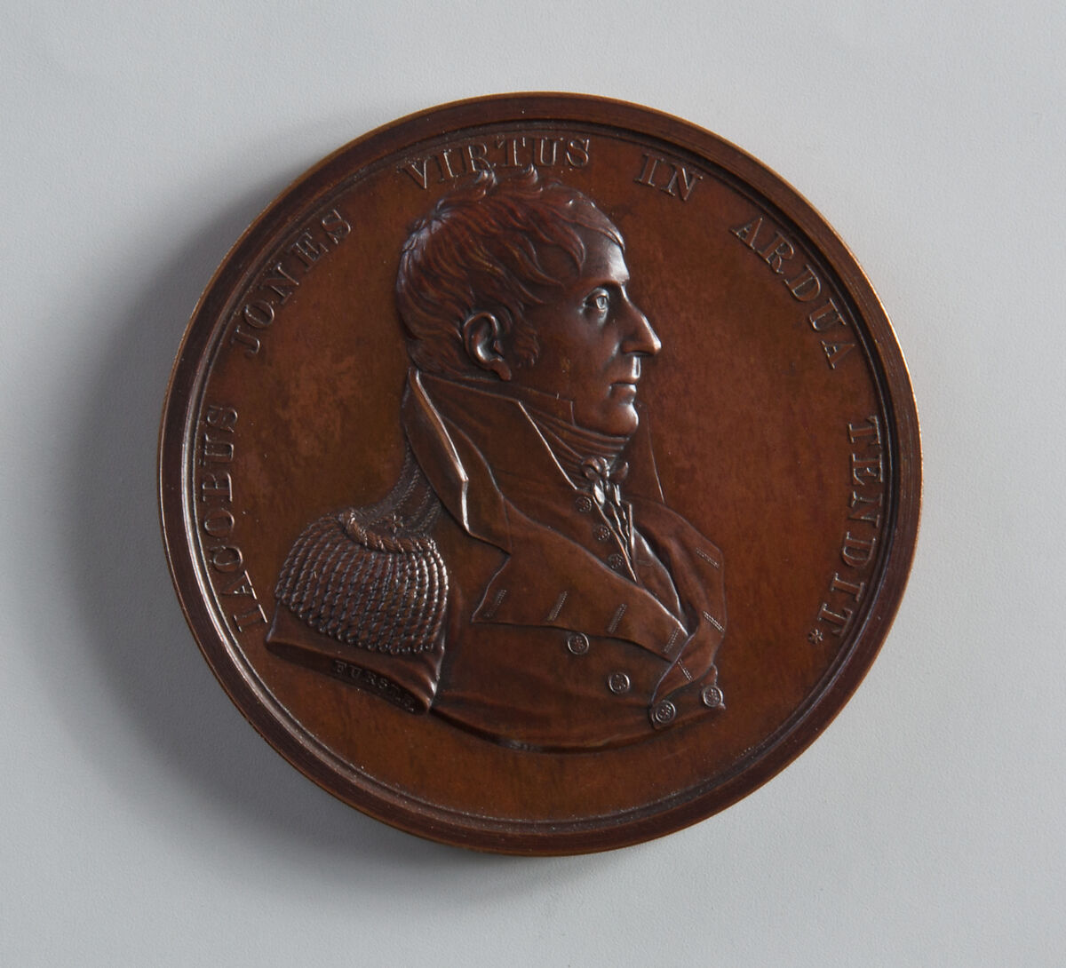 Medal of Captain Jacob Jones, Moritz Fürst (born 1782, active United States, 1807–ca. 1840), Bronze, American 