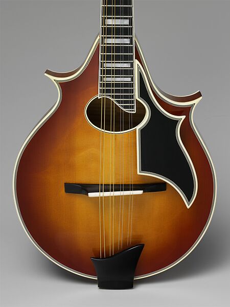 Archtop Mandolin, James D'Aquisto (American, New York 1935–1995 Corona, California), Spruce, maple, ebony, celluloid, mother-of-pearl, American