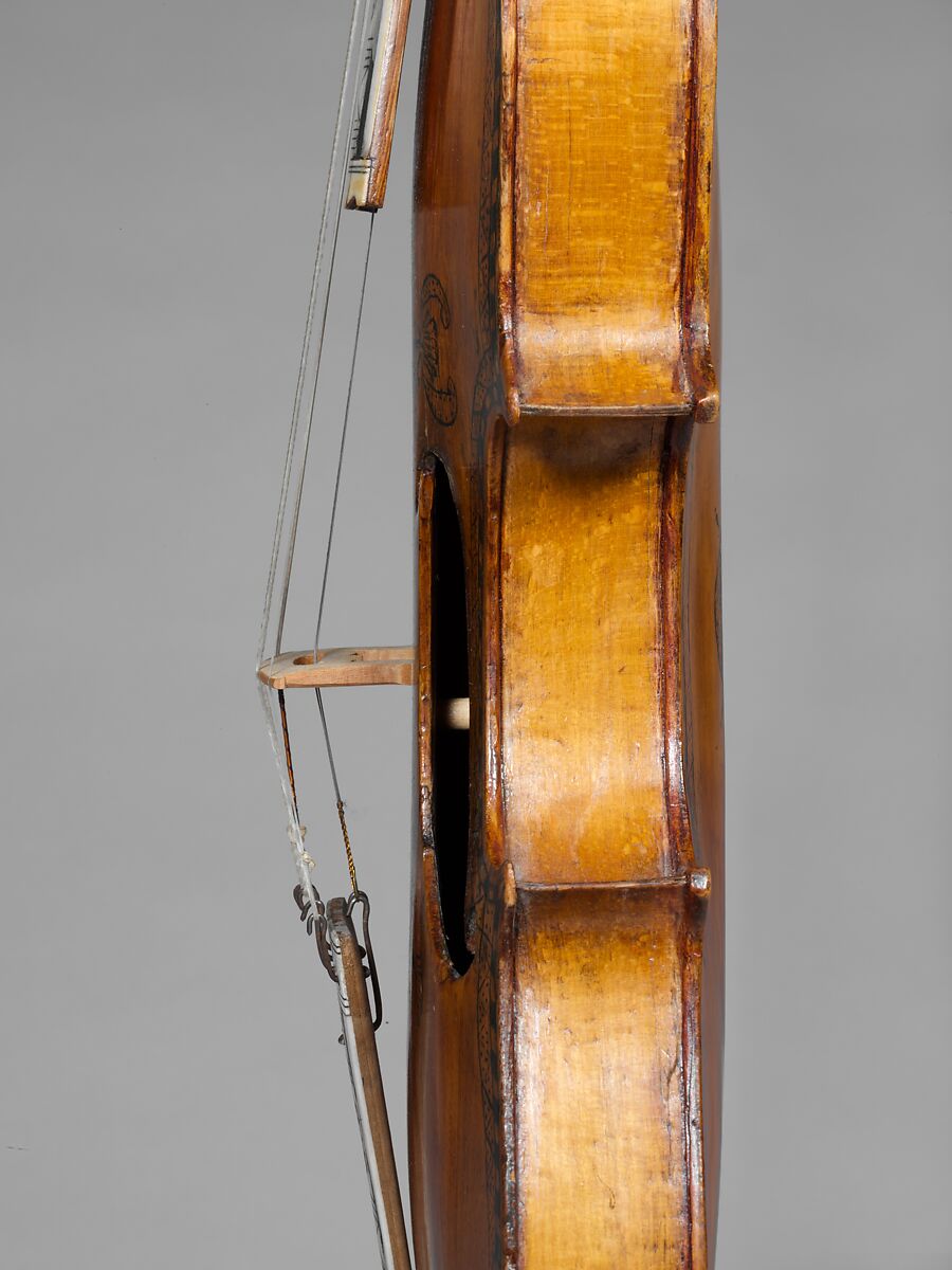 Hardanger Fiddle, Wood, mother-of-pearl, ebony, bone, Norwegian
