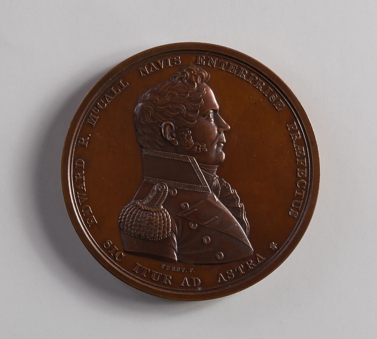 Medal of Lieutenant Edward R. McCall, Moritz Fürst (born 1782, active United States, 1807–ca. 1840), Bronze, American 