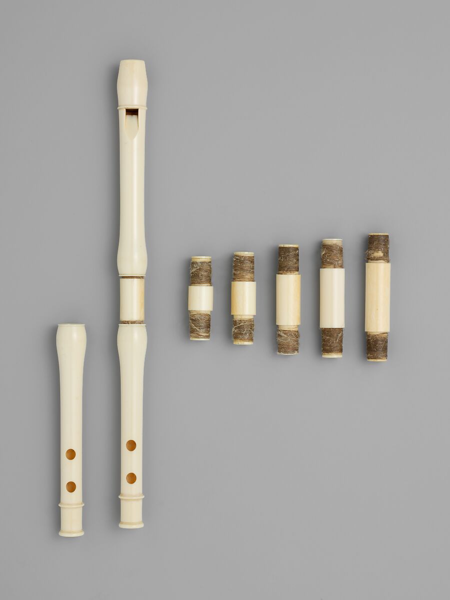Galoubet, Attributed to Gilles Lot (French, La Couture 1721–1775 Paris), Ivory, leather, French 